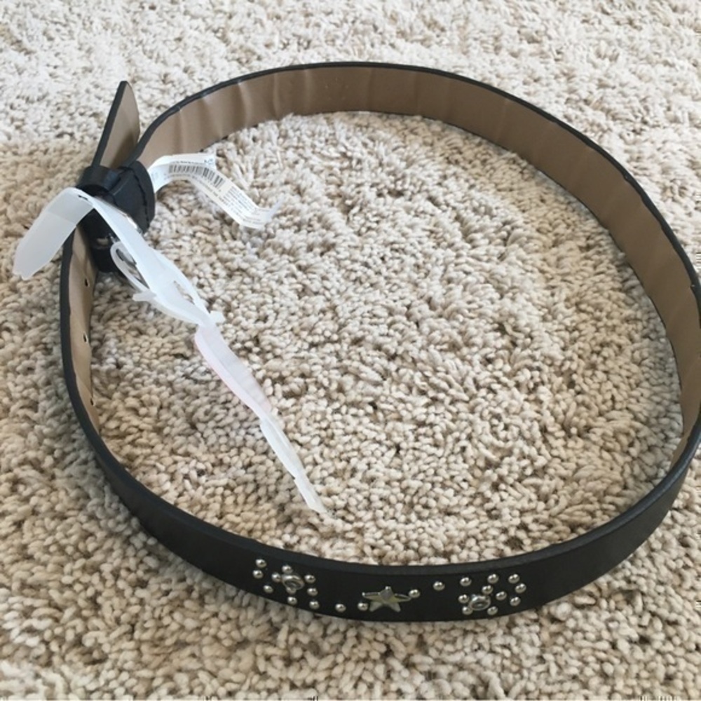 Girls size large black bling belt